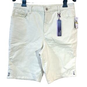 Gloria Vanderbilt Amanda Heritage Fit Bermuda Shorts Classic Rise Tan 14P NWT